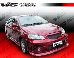 Toyota Corolla VIS Racing Fuzion Side Skirts - 03TYCOR4DFUZ-004