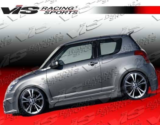 Suzuki Swift VIS Racing Viper Side Skirts - 05SZSWF4DVR-004