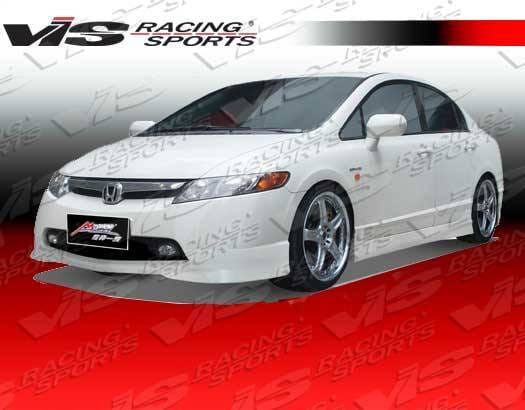 Honda Civic 4DR VIS Racing Techno R-1 Side Skirts - 06HDCVC4DTNR1-004P