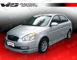 Hyundai Accent 4DR VIS Racing Fuzion Side Skirts - 06HYACC4DFUZ-004