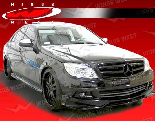 Mercedes-Benz C Class VIS Racing JPC Side Skirts - Polyurethane - 08MEW2044DJPC-004P