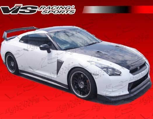 Nissan Skyline VIS Racing Godzilla Side Skirt - Dry Carbon Fiber - 09NSR352DGOD-004D
