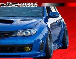 Subaru WRX VIS Racing Z Speed Side Skirts - 08SBWRX4DZSP-004