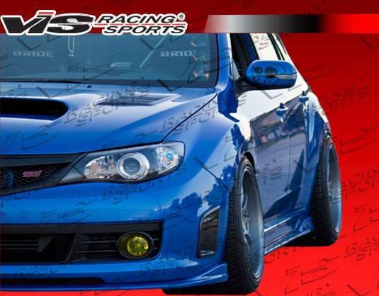 Subaru WRX VIS Racing Z Speed Side Skirts - 08SBWRX4DZSP-004