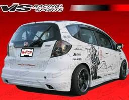 Honda Fit VIS Racing Techno R Side Skirts - 09HDFIT4DTNR-004