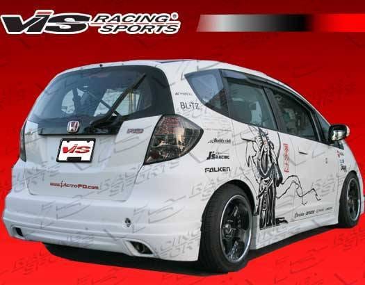 Honda Fit VIS Racing Techno R Side Skirts - 09HDFIT4DTNR-004