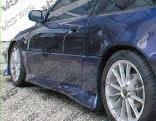 Honda CRX VIS Racing TNR Flared Side Skirts - 88HDCRXHBTRF-004
