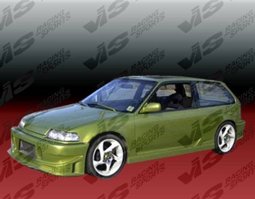 Honda CRX VIS Racing TSC Side Skirts - 88HDCRXHBTSC-004