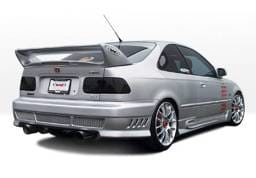 Honda Civic 2DR & Hatchback VIS Racing W-Type Left Side Skirts - 890374L