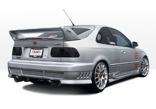 Honda Civic 2DR & HB Wings West W-Type Side Skirts - Left & Right - 890374L&R