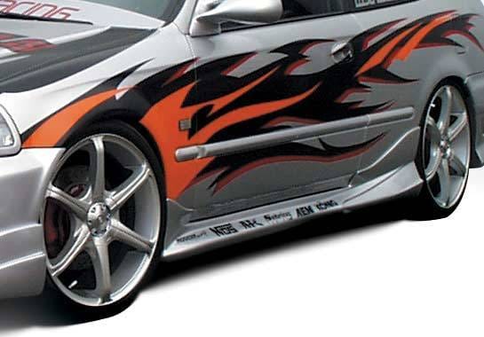 Honda Civic 2DR & Hatchback VIS Racing Tuner Type 2 Left Side Skirt - 890422L