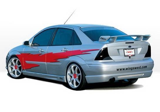 Ford Focus 4DR Wings West W-Type Side Skirts - Left & Right - 890483L&R