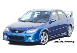 Mazda Protege Wings West MPS Side Skirts - Left & Right - 890662L&R