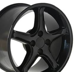 Cobra Style Wheel Black - Mustang 17 Inch 4 Wheel Package