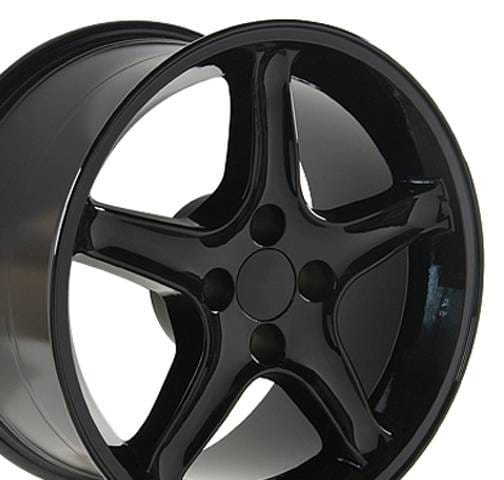 Cobra Style Wheel Black - Mustang 17 Inch 4 Wheel Package