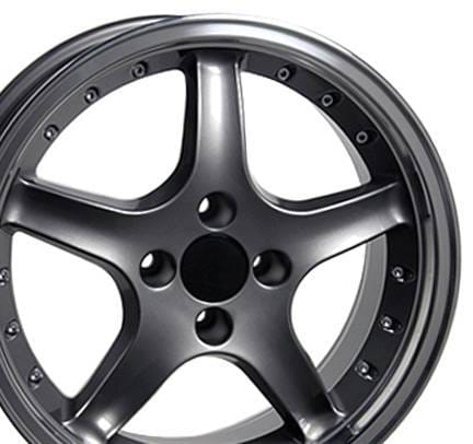 Cobra Style Wheel Gunmetal - Mustang 17 Inch 4 Wheel Package thumbnail 2