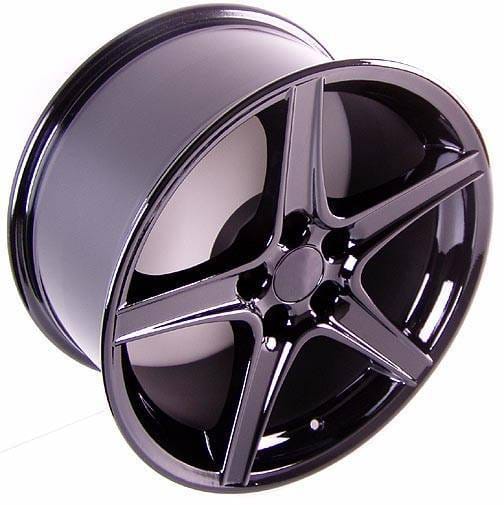 Saleen Style Wheel Black - Mustang 18 Inch 4 Wheel Package