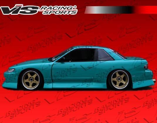 Nissan S13 VIS Racing B Speed Widebody Side Skirts - 89NSS132DBSPWB-004