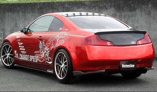 Infiniti G35 2DR Chargespeed Bottom Line Rear Caps - Pair thumbnail 3