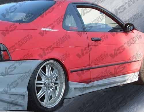 Toyota Paseo VIS Racing Ballistix Side Skirts - 92TYPAS2DBX-004