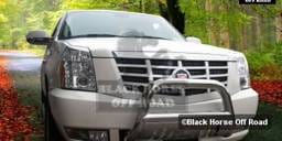 Cadillac Escalade Black Horse Bull Bar Guard with Skid Plate