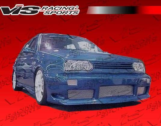 Volkswagen Golf VIS Racing Kombat Side Skirts - 93VWGOF2DKOM-004
