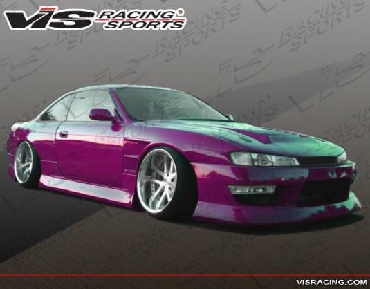 Nissan 240SX VIS Racing B Speed Widebody Side Skirts - 95NS2402DBSPWB-004