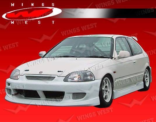 Honda Civic 2DR & Hatchback VIS Racing JPC B Side Skirts - Polyurethane - 96HDCVC2DJPCA-004