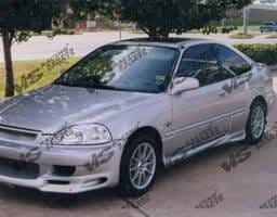 Honda Civic 2DR & HB VIS Racing Kombat Side Skirts - 96HDCVC2DKOM-004