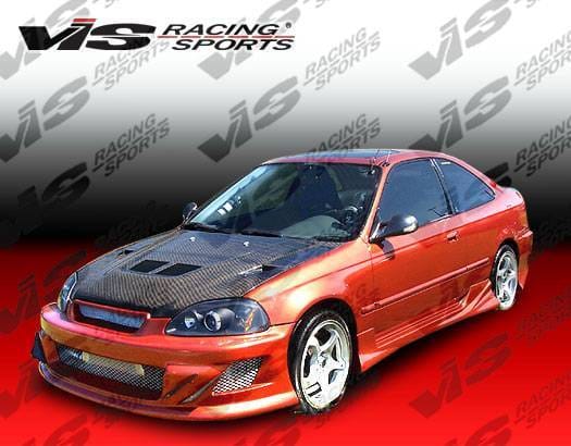 Honda Civic 2DR & HB VIS Racing Techno R-2 Side Skirts - 96HDCVC2DTNR2-004