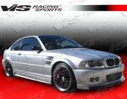 BMW 3 Series 2DR VIS Racing Euro Tech-2 Side Skirts - 99BME462DET2-004