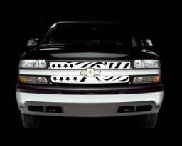 Dodge Ram Putco Patriot Stainless Steel Grille with Ram Head & Stars Design - 86134