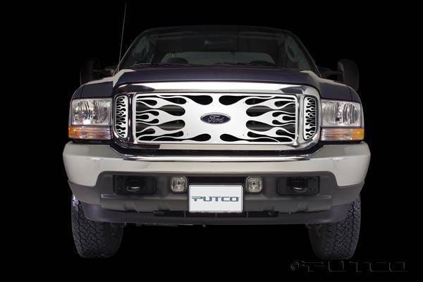 Ford F250 Superduty Putco Flaming Inferno Stainless Steel Grille - 89105