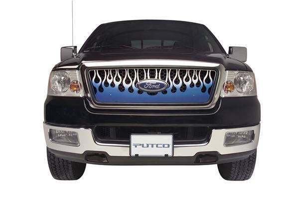 Chevrolet Silverado Putco Flaming Inferno Stainless Steel Grille - Blue - 89407