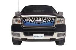 Chevrolet Silverado Putco Flaming Inferno Stainless Steel Grille - Blue - 89408