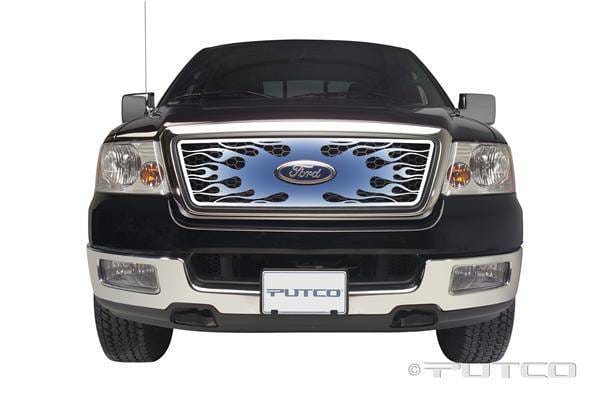 Ford F150 Putco Flaming Inferno Stainless Steel Grille - Blue - 89442