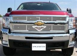 Chevrolet Silverado Putco Liquid Grille Insert with Wings Logo - 94195