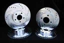 Cadillac DeVille Royalty Rotors Slotted & Cross Drilled Brake Rotors - Front