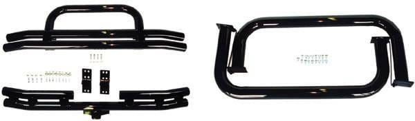 Rugged Ridge Tubular Bumper Nerf Bar Kit - Black Powdercoated - 11501-02