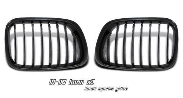 BMW X5 Option Racing Sport Grille - Chrome & Black - 64-12148