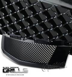 Cadillac Escalade Option Racing Black Grille - Diamond Style - Black - 65-14260
