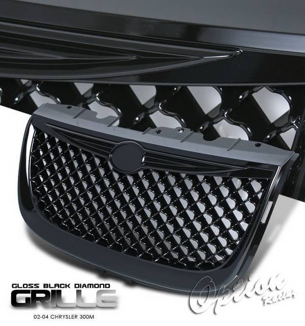 Chrysler 300 Option Racing Black Grille - Diamond Style - Black - 65-16277