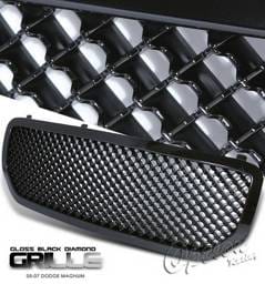 Dodge Magnum Option Racing Black Grille - Diamond Style - Black - 65-17270