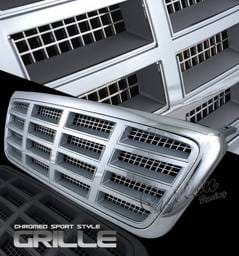 Ford F150 Option Racing Chrome Grille - Diamond Style - Chrome - 1PC - 65-18349