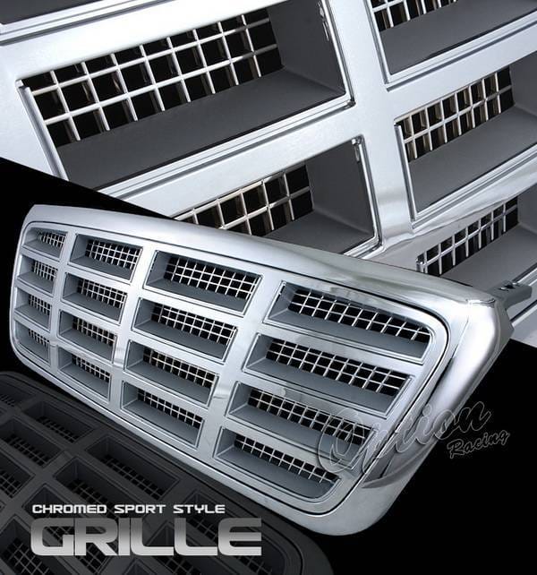 Ford F150 Option Racing Chrome Grille - Diamond Style - Chrome - 1PC - 65-18349
