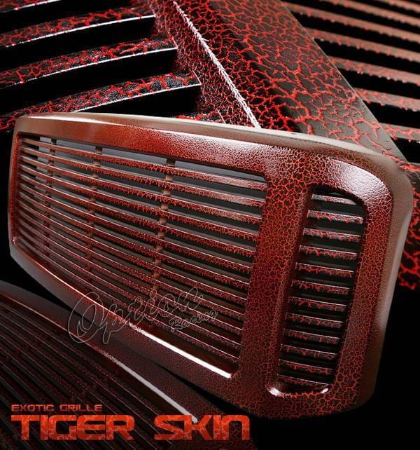 Ford F250 Option Racing Exotic Leopard Grille - Special Painted - Horizontal Style - Special S06 - 65-18364