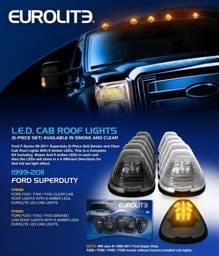 Clear LED Cab Roof Lights - 076020