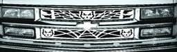 Chevrolet Tahoe Pilot Stainless Steel Skull Grille Insert - Set - SG-131