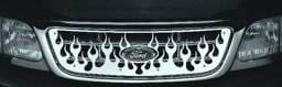Ford F250 Pilot Stainless Steel Flame Grille Insert - 1PC - SG-241