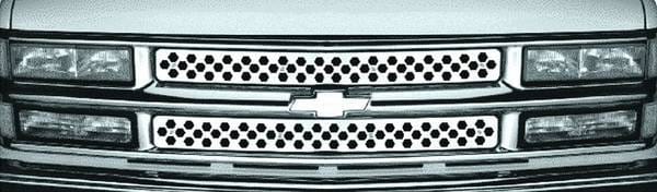 Chevrolet Tahoe Pilot Stainless Steel Punch Grille Insert - Set - SG-161